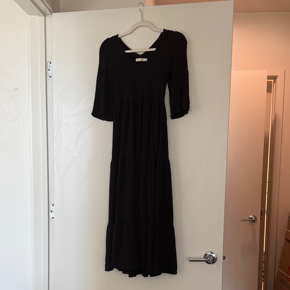 RARE and discontinued CHRISTY DAWN BASIL dress. All black
